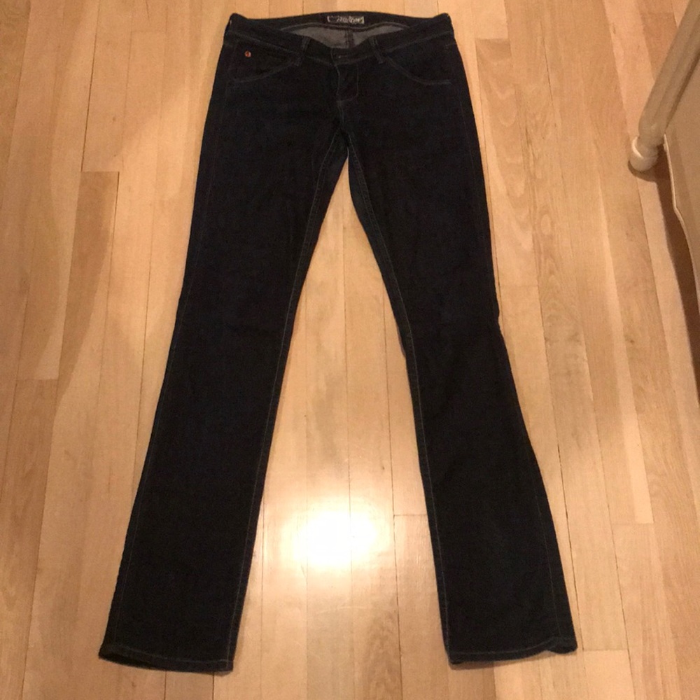 Hudson dark wash straight leg denim size 26